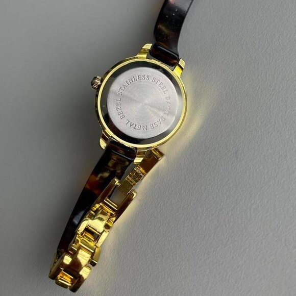 Vintage Novella amber gold plated bracelet watch need battery replacement - Picture 3 of 8